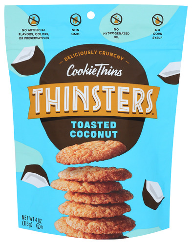 Thinsters Cookie Thin Coconut 4 Oz