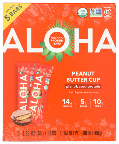 Aloha Bar Peanut Butter Cup 5 Pk