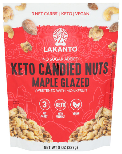 Lakanto Nuts Candied Maple Glzd 8 Oz