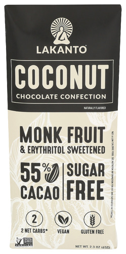 Lakanto Chocolate Bar Cocont 55% 2.30 Oz