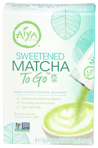 Aiya Matcha Sweetnd Stk 8Ct 3.39 Oz