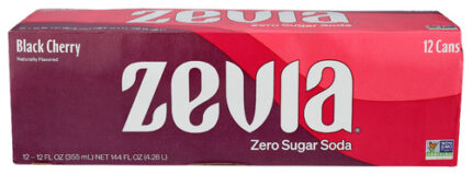Zevia Soda Zero Blkchry 12Pk 144 Fo