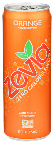 Zevia Soda Orange 12 Fo