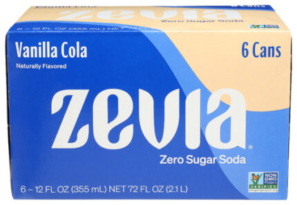 Zevia Soda Zero Vnila Cola 6Pk 72 Fo