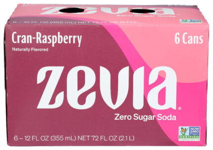 Zevia Soda Crn Rspbrry Rtd 6Pk 72 Fo
