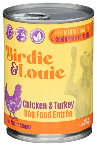 Birdie And Louie Food Wet Dog Chkn Trky 13 Oz
