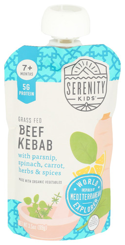Serenity Kids Food Baby Beef Kabob 3.50 Oz