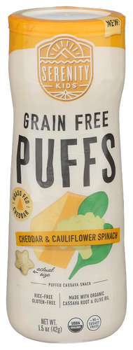 Serenity Kids Puff Wht Chdr Clflwr Spn 1.50 Oz