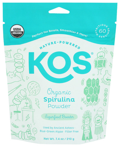 Kos Superfood Spirulina Pwdr 7.40 Oz