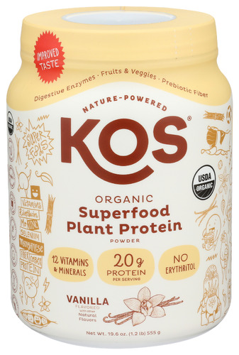 Kos Plnt Protein Pdr Van Org 19.60 Oz