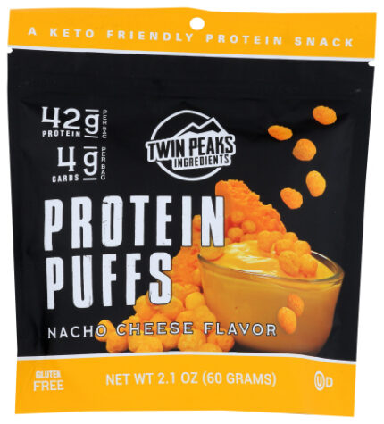 Twin Peaks Ingredients Puff Protein Nacho Cheese 2.10 Oz