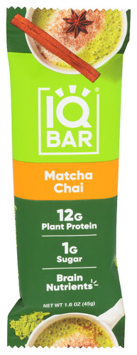 Iq Bar Bar Matcha Chai 1.60 Oz