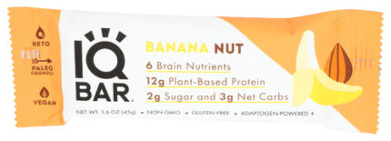 Iq Bar Bar Banana Nut 1.60 Oz