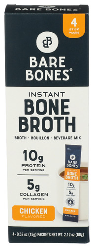 Bare Bones Broth Bone Chicken 4Ct 2.12 Oz