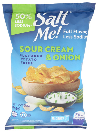 Saltme Chips Potato Sr Crm Onion 5 Oz