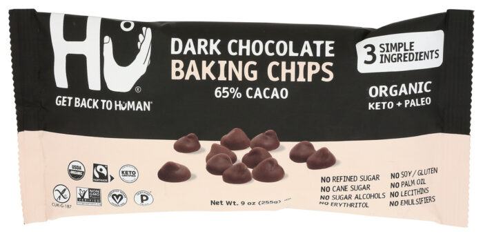Hu Choc Dark Baking Chips 9 Oz - Image 1