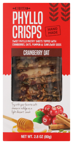 Nu Bake Phyllo Crisps Crnbrry Oat 2.80 Oz