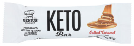 Genius Gourmet Keto Bars Bar Salted Caramel 1.09 Oz