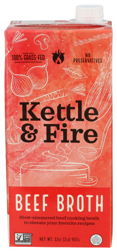 Kettle And Fire Broth Beef Cooking 32 Oz