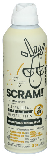 Lemongrass Repellent Fly Scram 8 Oz