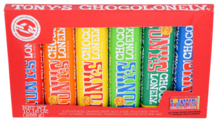 Tonys Chocolonely Choc Rainbow Tasting 6Pk 10.16 Oz