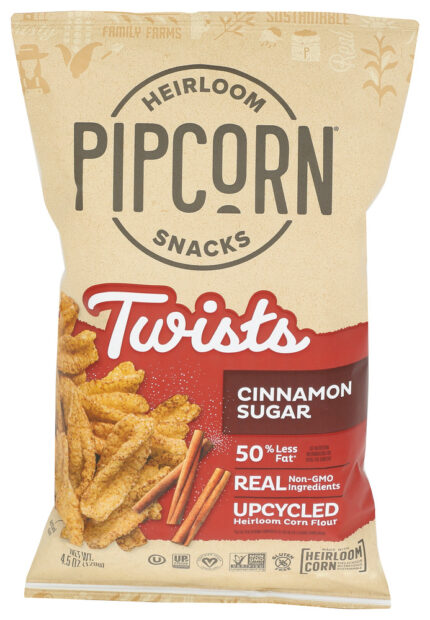 Pipcorn Twist Cinnamon Sugar 4.50 Oz