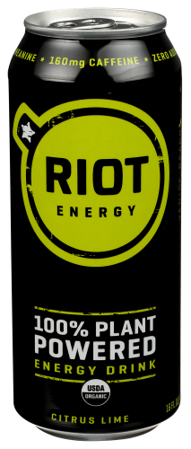 Riot Energy Drink Citrs Lim Enrg Org 16 Fo