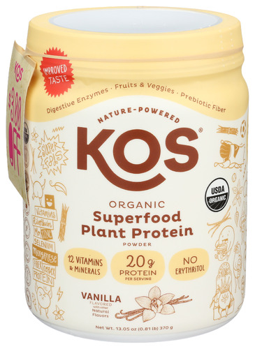 Kos Protein Plnt Pwd Vnla Org 13.05 Oz