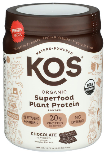 Kos Protein Plnt Pwd Choc Org 13.75 Oz