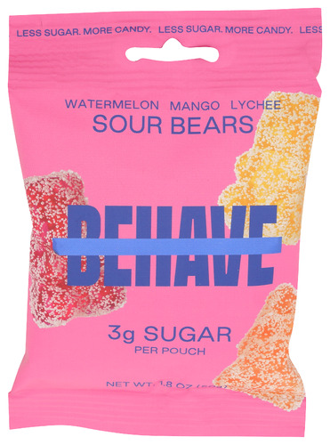 Behave Foods Inc Bears Sour Mngo Wtrmln 1.80 Oz