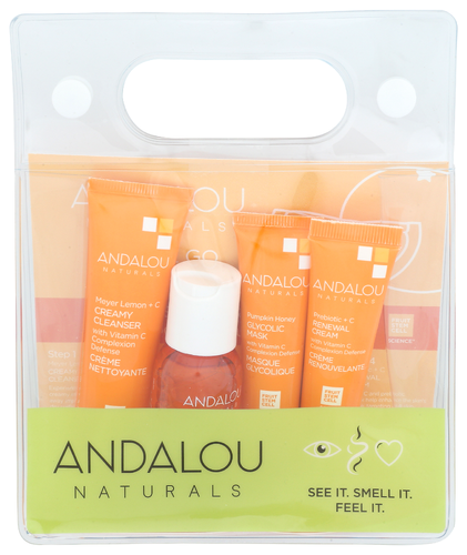Andalou Naturals Kit Brightng Routine Fcl 4 Pc