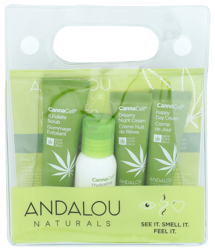 Andalou Naturals Kit Cannacell Routine 4 Pc