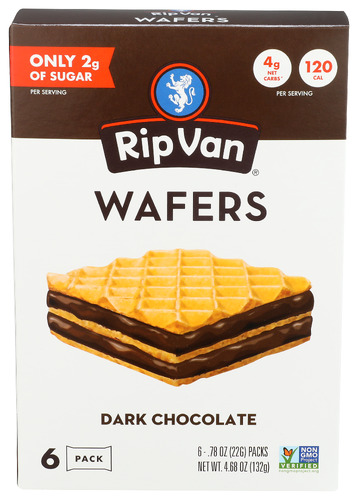 Rip Van Wafer Dk Choc 6Pc Box 4.68 Oz