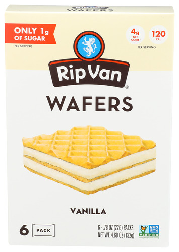 Rip Van Wafer Vanilla 6Pc Box 4.68 Oz