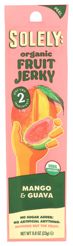 Solely Fruit Jerky Mango Guava 0.80 Oz