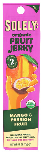Solely Fruit Jerky Mango Psnfrt 0.80 Oz
