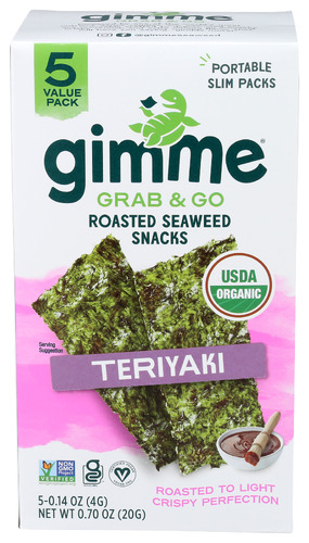 Gimme Seaweed Snck Teryaki Ggo 0.70 Oz