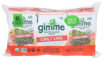 Gimme Seaweed Snk Chii Lme 6Pc 1.05 Oz