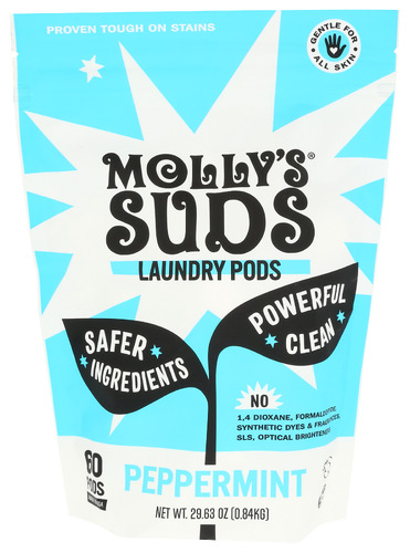Mollys Suds Laundry Pods Ppmt 60Ct 29.63 Oz