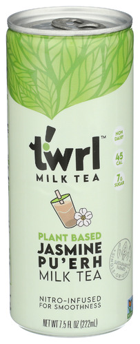 Twrl Milk Tea Tea Puerh Milk Jasmine 7.50 Fo