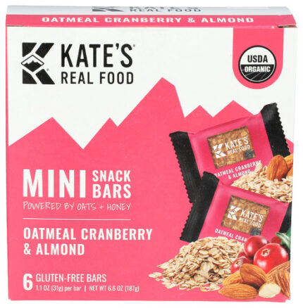 Kates Real Food Bar Alm Crn Otml Mni Mpk 6.60 Oz