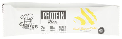 Genius Gourmet Keto Bars Bar Iced Lemon Cake 10Pc 1.06 Oz