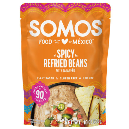 Somos Beans Refried Spicy 10 Oz
