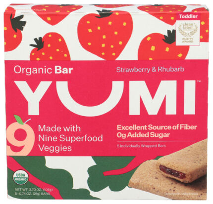 Yumi Bar Strwbrry Rhubarb 3.70 Oz