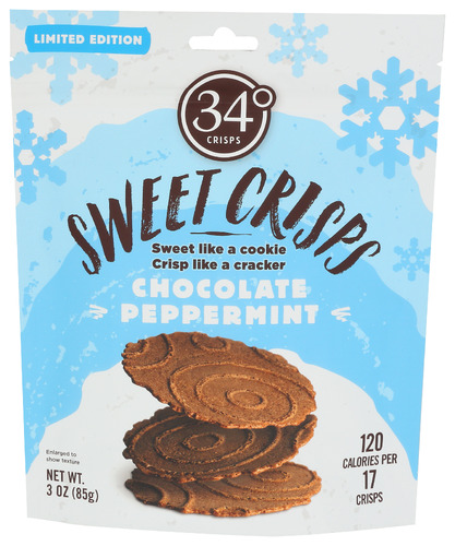 34 Degrees Crisp Chocolate Pepprmnt 3 Oz