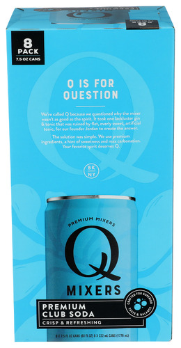 Q Tonic Soda Club Can 8Pk 60 Fo