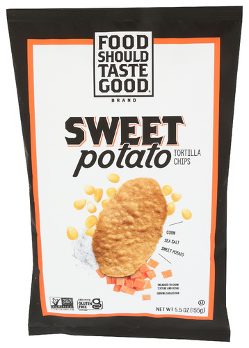 Food Should Taste Good Chips Tortilla Swt Potat 5.50 Oz