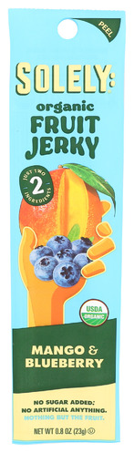 Solely Fruit Jerky Mngo Blubrry 0.80 Oz