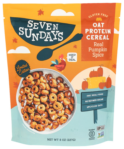 Seven Sundays Cereal Oat Pumpkin Spice 8 Oz
