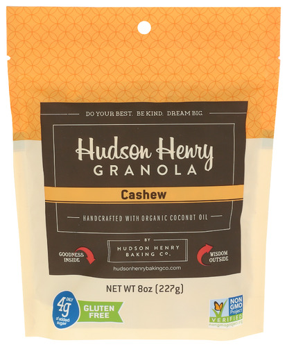 Hudson Henry Granola Granola Cashew 8 Oz